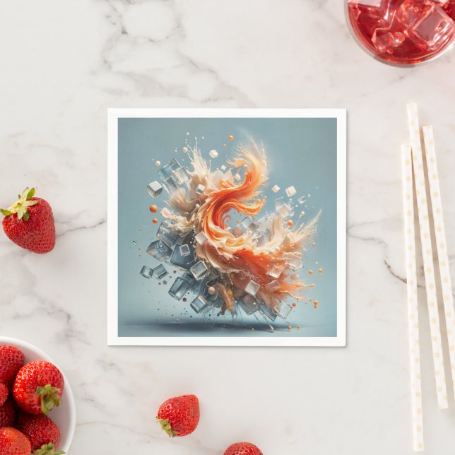 Tropischer Splash Serviette (Beispiel)