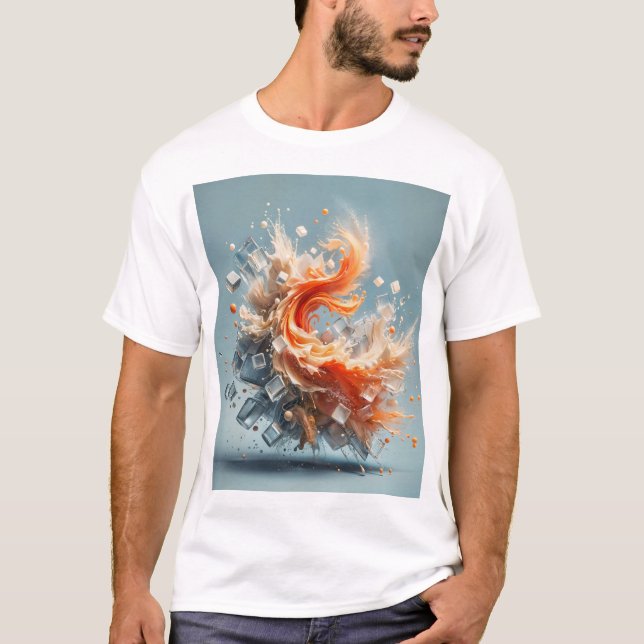 Tropischer Splash T-Shirt (Vorderseite)