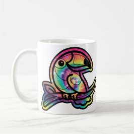 Tropischer Splendor: Toucan Bird in Gefärbte Krawa Kaffeetasse