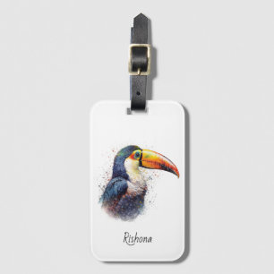Tropischer Splendor Toucan, kundenspezifisch Gepäckanhänger