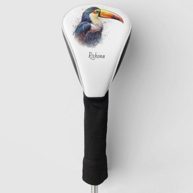Tropischer Splendor Toucan, kundenspezifisch Golf Headcover (Vorderseite)