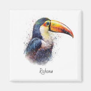 Tropischer Splendor Toucan, kundenspezifisch Magnet