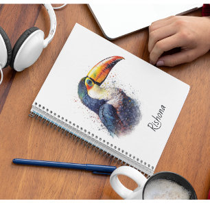 Tropischer Splendor Toucan, kundenspezifisch Notizblock