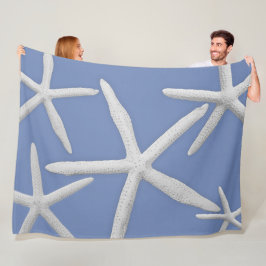 Tropischer Starfish-Seeleben-Seeblau-Strand Fleecedecke