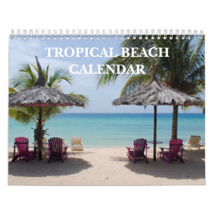 Tropischer Strand 2027 Kalender