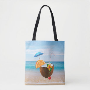 Tropischer Strand,Blauer Himmel,Ozeansand,Kokosnus