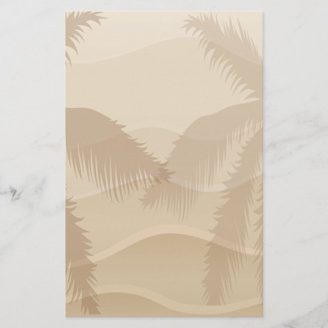 Tropischer Strand Briefpapier (Vorderseite)