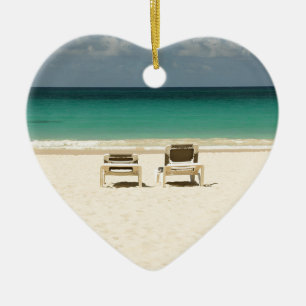 Tropischer Strand-Dominikanische Republik Keramikornament