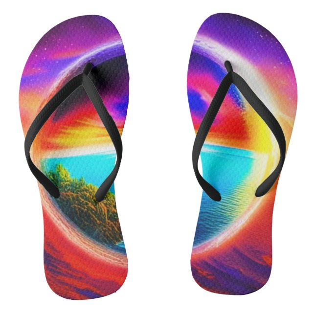Tropischer Strand Flip Flops (Fußbett)