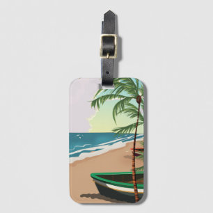 Tropischer Strand Gepäckanhänger