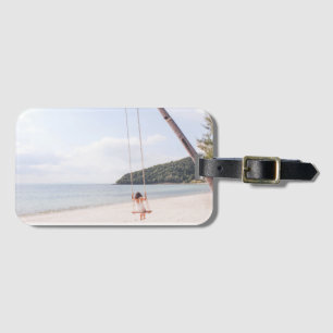 Tropischer Strand Gepäckanhänger
