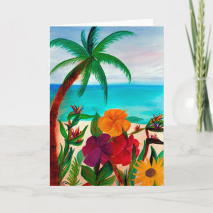 Tropischer Strand Karte