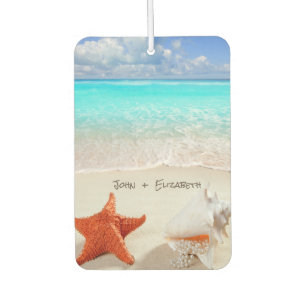 Tropischer Strand, Meer, Seestern, Muschel Autolufterfrischer