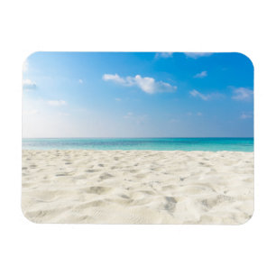 Tropischer Strand-Meersand-Himmel u. Sommer-Tag Magnet