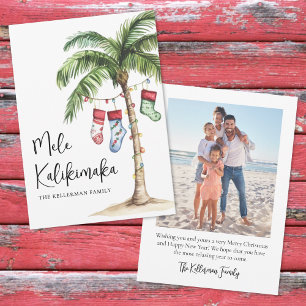 Tropischer Strand Mele Kalikimaka Weihnachten