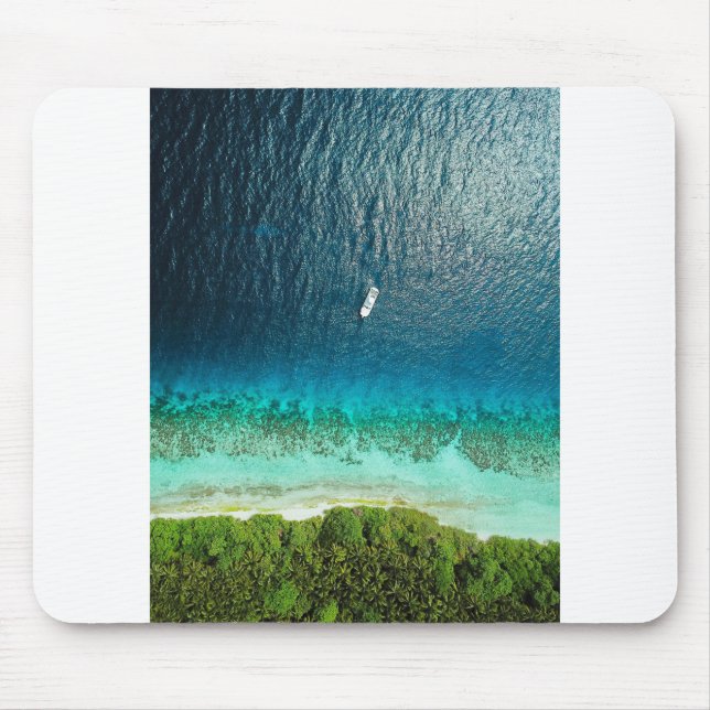 Tropischer Strand Mousepad (Vorne)
