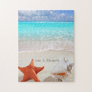 Tropischer Strand Muscheln Puzzle