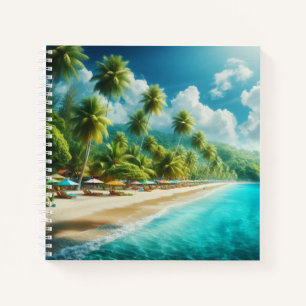Tropischer Strand Notizbuch