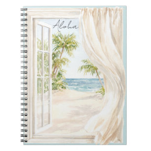 Tropischer Strand Ozean Hawaii Aloha Notizblock