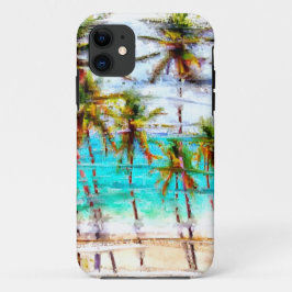 Tropischer Strand-Ozean kundenspezifischer iPhone iPhone 11 Hülle