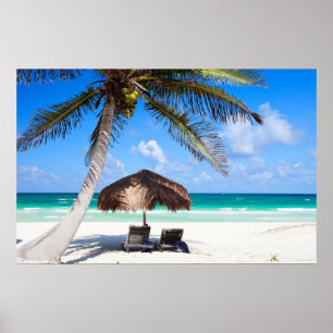 Tropischer Strand Poster