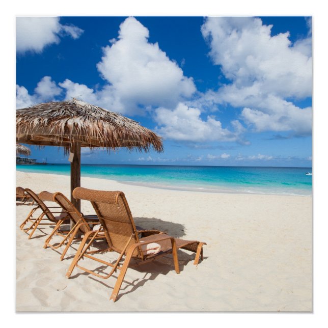 Tropischer Strand Poster (Vorderseite)