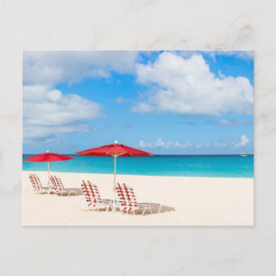 Tropischer Strand Postkarte