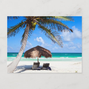 Tropischer Strand Postkarte