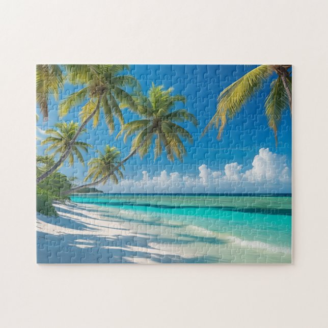 Tropischer Strand Puzzle (Horizontal)