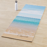 Tropischer Strand, Sand Personalisiert Yogamatte<br><div class="desc">Tropischer Strand mit Ihrem Namen.</div>