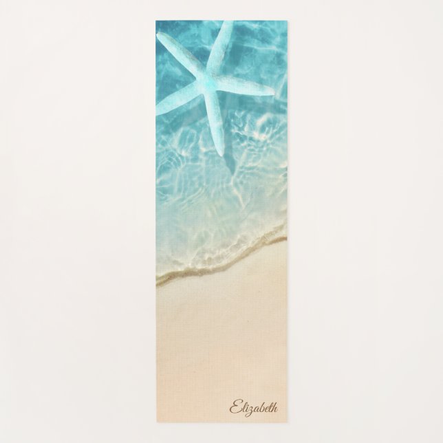 Tropischer Strand, Sand, Seastar Yogamatte (Vorderseite)