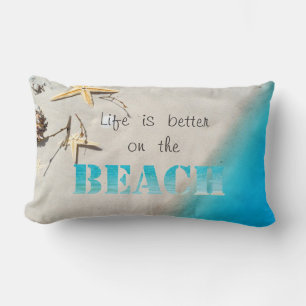 Tropischer Strand,Sand,Seestern,Muschel Lendenkissen