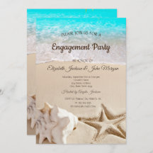 Tropischer Strand, Seastar, Seashell-Verlobung