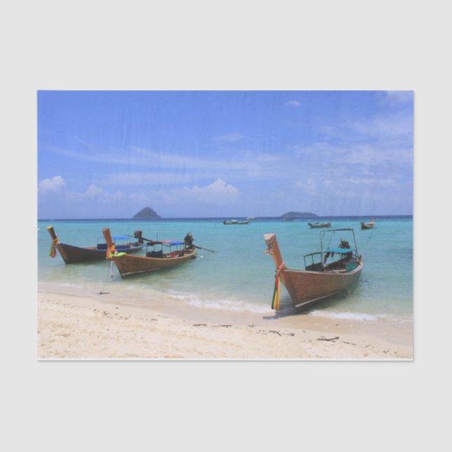 Tropischer Strand Seidenpapier (Vorderseite)