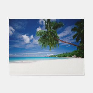 Tropischer Strand Seychellen Fußmatte