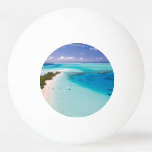 Tropischer Strand Tischtennisball
