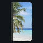 Tropischer Strand-Türkis-Wasserweiß Sand Geldbeutel Hülle Für Das Samsung Galaxy S5<br><div class="desc">Schöner tropischer Strand mit Türkis-Wasser. Weißer Sandstrand des blauen Himmels im Paradies.</div>