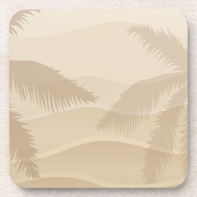 Tropischer Strand Untersetzer (Vorderseite)