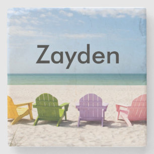 Tropischer Strand-Untersetzer besonders Steinuntersetzer