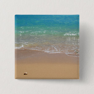 Tropischer Strand - Waikiki, Oahu, Hawaii Button