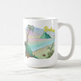 Tropischer Strandsonnenuntergang Kaffeetasse