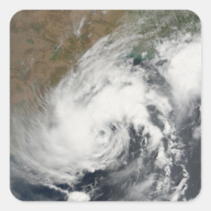 Tropischer Sturm Bijli Quadratischer Aufkleber