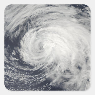 Tropischer Sturm im zentralen Pazifik Quadratischer Aufkleber