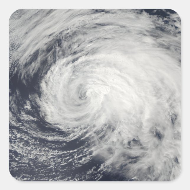 Tropischer Sturm im zentralen Pazifik Quadratischer Aufkleber (Vorderseite)