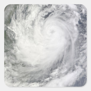 Tropischer Sturm Ketsana Quadratischer Aufkleber