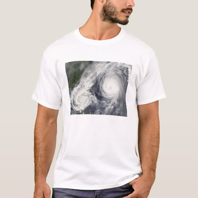 Tropischer Sturm Parma und Super Typhoon Melor T-Shirt (Vorderseite)