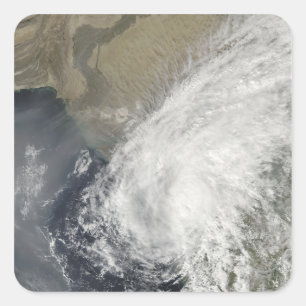 Tropischer Sturm Phyan Quadratischer Aufkleber