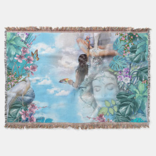 Tropischer Surrealismus Fantasy Decke