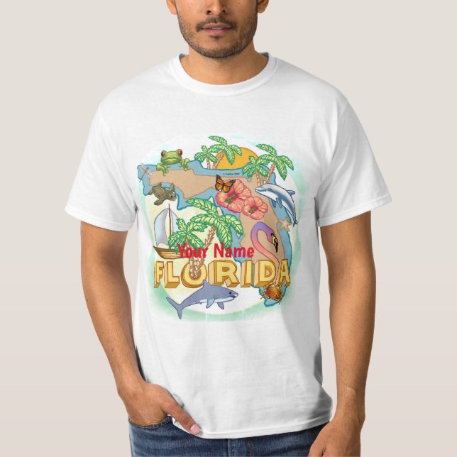 Tropischer T - Shirt Florida (Vorderseite)