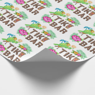 TROPISCHER TIKI-BAR GESCHENKPAPIER
